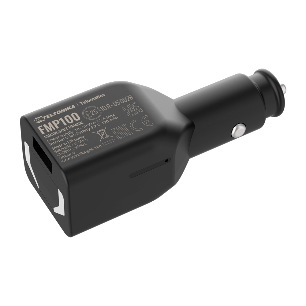 Tracker Plug &amp; Play per veicoli - Collegamento alla presa accendisigari - Installazione rapida e accessibile - 2G e BLE per TK-EYE - Nano-SIM - Pulsante per la generazione di eventi