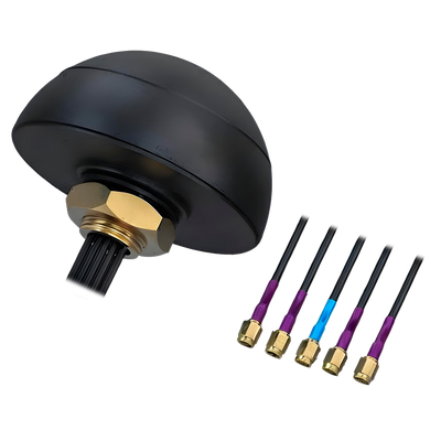 Teltonika Antenna - Antenna Combo Quad (4x LTE MIMO + 1x GNSS) - 5x Connettori maschi SMA di alta qualità - Certificazione per esterni con protezione IP67 - 5x Cavi RG174 integrati da 3 metri