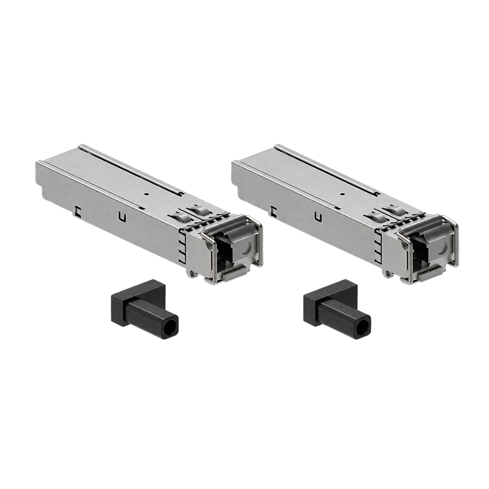 FENIVA | Teltonika - Kit di 2 transceiver SFP BiDi bidirezionali - Velocità di trasferimento dati di 1.25 Gb/s - Connessione ottica monomodale tramite una fibra Simplex LC - Portata di trasmissione a lunga distanza fino a 20km - Intervallo di temperat...
