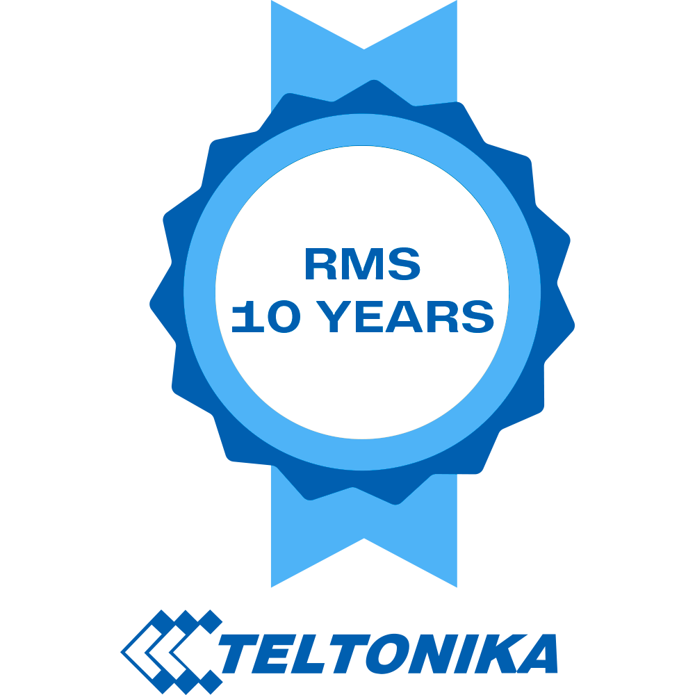 Licenze Piattaforma Teltonika RMS - Pack di 10 anni di Licenza - Monitoraggio remoto dei dispositivi Teltonika - Configurazione remota Router Teltonika - Gestione Telnet / SFTP / SSH / HTTP / HTTPS - 1 La licenza consente la gestione di 1 dis...