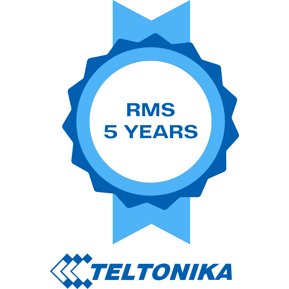 Licenze Piattaforma Teltonika RMS - Pack di 5 anni di Licenza - Monitoraggio remoto dei dispositivi Teltonika - Configurazione remota Router Teltonika - Gestione Telnet / SFTP / SSH / HTTP / HTTPS - 1 La licenza consente la gestione di 1 disp...