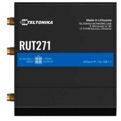Teltonika Router Redcap 5G Industriale - 2 porte Ethernet RJ45 Fast Ethernet - Redcap 5G fino a 223Mbps - 1x Ingresso/Uscita Digitale - Wi-Fi 802.11b/g/n 2.4GHz - Alloggiamento in Alluminio