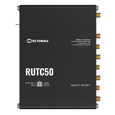 Teltonika Router 5G Industriale - 5G Sub-6Ghz SA/NSA  - Dual SIM Dual Modem  - Wi-Fi 6 - Posizionamento GNSS - 5 porte Ethernet RJ45 Gigabit