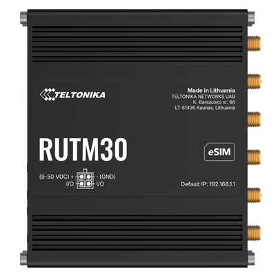 Teltonika Router 5G Industriale - 5G Sub-6Ghz SA/NSA  - Dual SIM  - Wi-Fi 5 - eSIM - 2 porte Ethernet RJ45 Gigabit