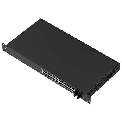 Teltonika Switch PoE Gigabit Capa 3 - 12 x PoE  +12 x Rj45 + 4 SFP - 30W por puerto 802.3af/at  / Máximo 300W - DHCP/VLAN/STP/RSTP/MRP/ACL/QoS/SNMP - Licencia de gestión RMS  (2 años incluida) - Enrackable