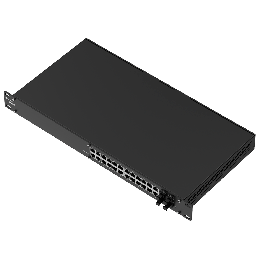 Teltonika Switch Gestionable Capa 3 - 24 puertos Gigabit+ 4 SFP Gigabit - DHCP/VLAN/STP/RSTP/MRP/ACL/QoS/SNMP - Licencia de gestión RMS  ( 2 años incluidos ) - Enrackable