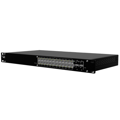 Teltonika Switch PoE Capa 3 - 24 puertos PoE Gigabit+ 4 SFP Gigabit - 30W por puerto 802.3af/at  / Máximo 300W - DHCP/VLAN/STP/RSTP/MRP/ACL/QoS/SNMP - Licencia de gestión RMS  ( 2 años incluidos ) - Enrackable