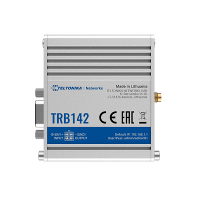 Teltonika Gateway 4G Industrial - 4G Cat 1 / 3G / 2G - Porta RS232 - Design compatto - Connettore Micro USB