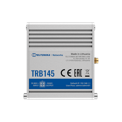 Teltonika Gateway 4G Industrial - 4G Cat 1 / 3G / 2G - Porta RS485 - Connettore Micro USB - Design compatto