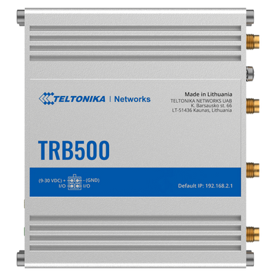 Teltonika Gateway 5G Industrial - 5G Sub-6Ghz SA/NSA   - Compatibile con 4G/3G - Porta RJ45 10/100/1000Mbps - Connettore Micro USB - 1 SIM slot Mini SIM – 2FF