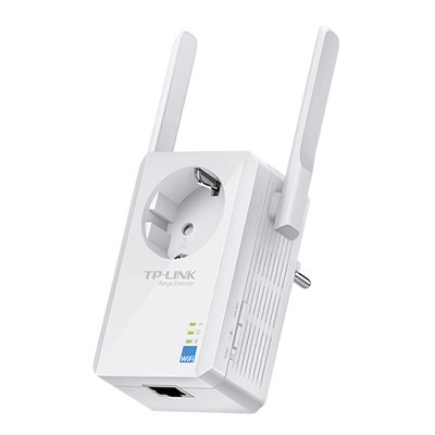 Extender wireless - Frequenza 2.4GHz - Supporta 802.11 b/g/n - Connessione fino a 300 Mbps - Potenza 15dBm - Connettore RJ45 10/100Mbps