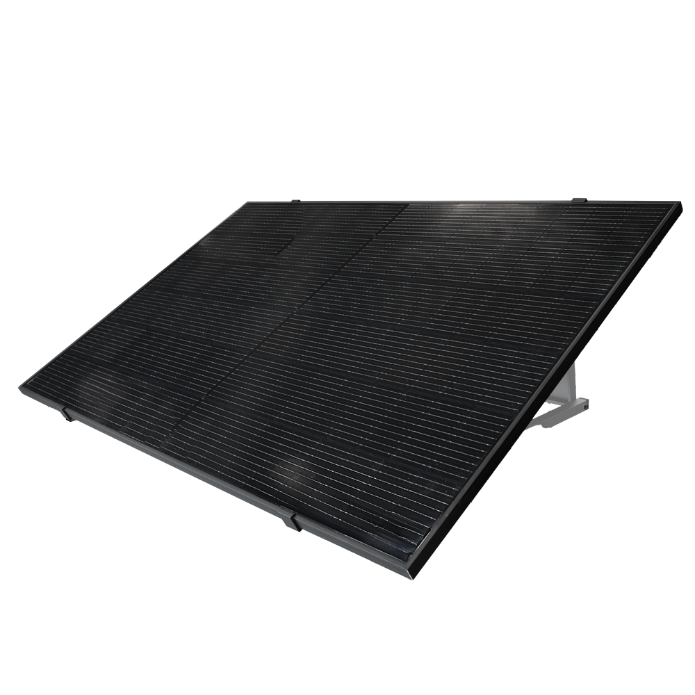 TSUN Kit Solar Pop Up - Pannello Full Black 400W - Microinverter M400 400W - Staffa per installazione a pavimento - Connessione WiFi tramite Smart Plug - Consente di collegare tra loro fino a 11 kit