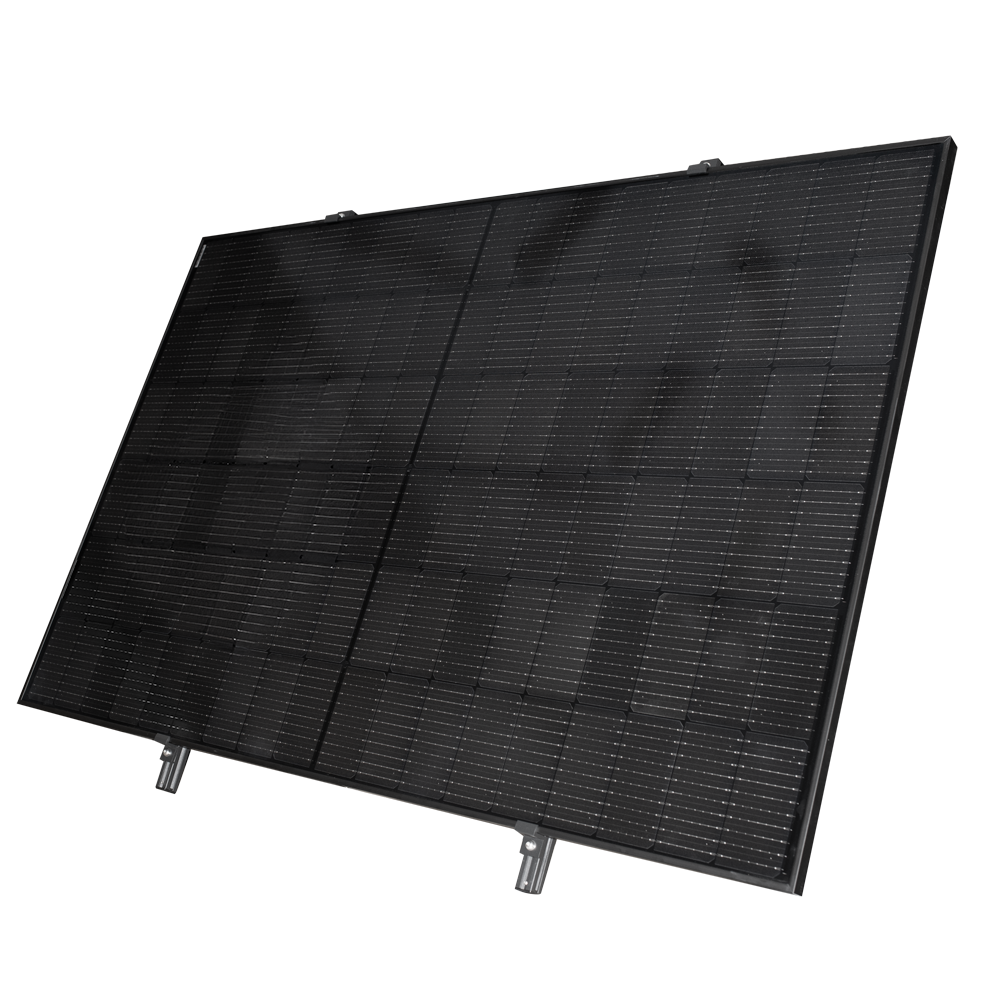 TSUN Kit Solar Spider Angled - Pannello Full Black 400W - Microinverter MS400 400W - Staffa di montaggio a parete - Connessione WiFi - Consente di collegare tra loro fino a 11 kit