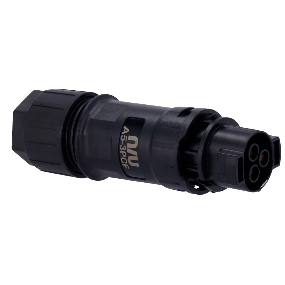 Conector AC hembra - Instalaciones en cadena - Protección IP68 de salida AC - Compatible con TSOL-MS3000