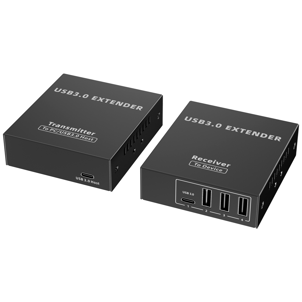 Extensor USB 3.0 LAN - 1 entrada USB - 4 salidas USB - Longitud máxima de conexión 50m - Plug and Play