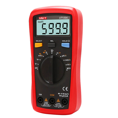 Multimetro digitale portatile - Misurazione della tensione DC e AC fino a 600V - Misurazione dell'intensità DC e AC fino a 10A - Misura di resistenza