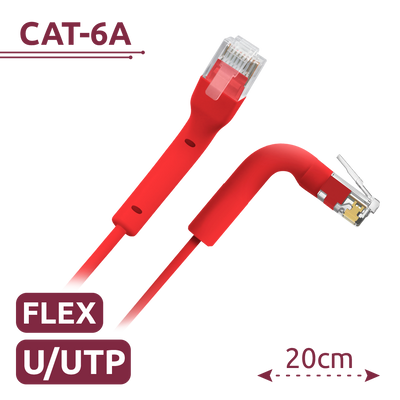 Cable UTP flexible - Ethernet - Conectores RJ45 - Categoría 6A - 0