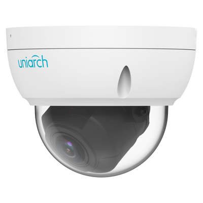 Cámara Dome IP Uniview-Uniarch - 4 MP | Lente 2.8~12 mm - IR 50 m | 120dB WDR - Detección de cuerpo humano | UMD - PoE | IP67 | IK10 - Micrófono integrado