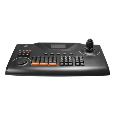 Univisione della tastiera IP - Doppia interfaccia: diretto o rete - Schermo LCD - Interfaccia IP/RS-232/RS-485 - Joystick 4 assi - Cattura delle immagini in locale per USB