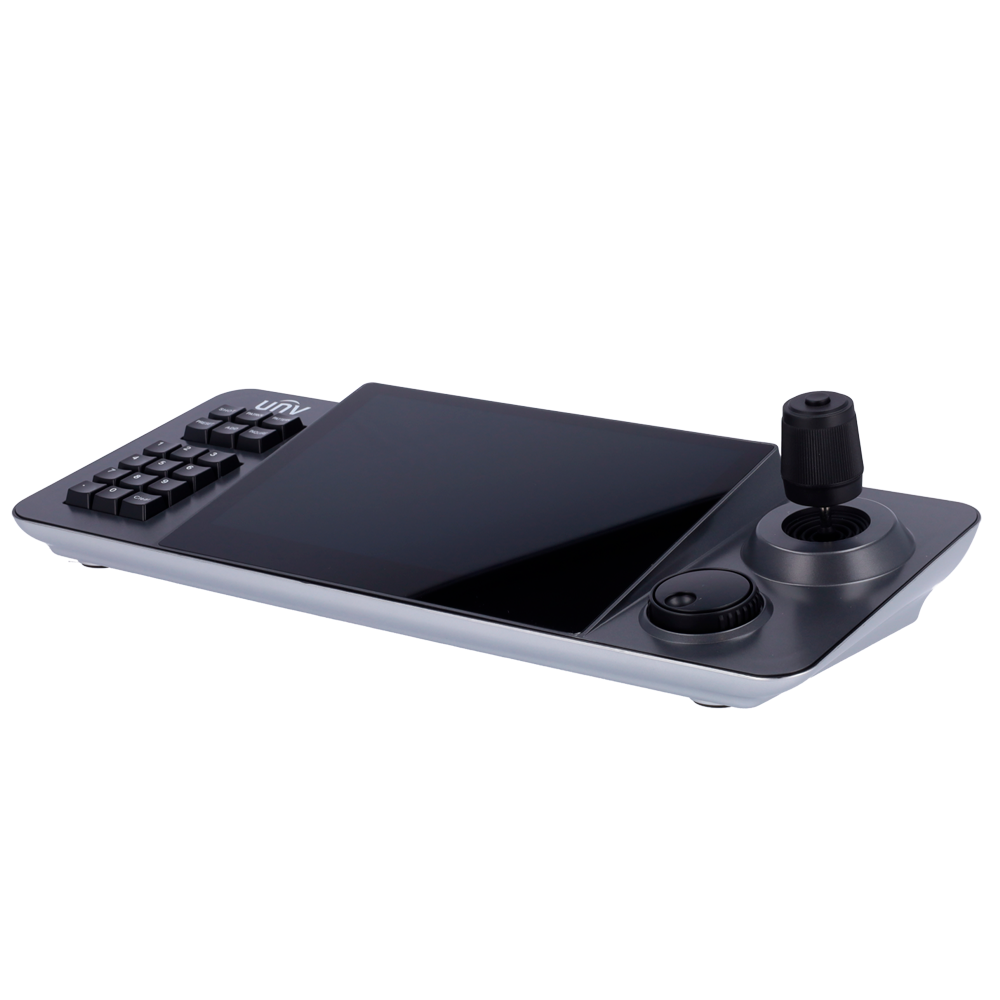 Univisione della tastiera IP - Schermo tattile capacitivo 10.1" (1280x800) - Interfaccia IP/RS-232/RS-485 - Controllo del Joystick 4D - Uscita HDMI - Visualizzazione di 8 canali simultanei