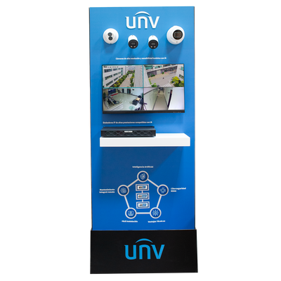 Pannello espositivo Uniview - TVCC 4K - Le tecnologie più avanzate - Switch con connessione internet - Plug &amp; Play - Stand incluso