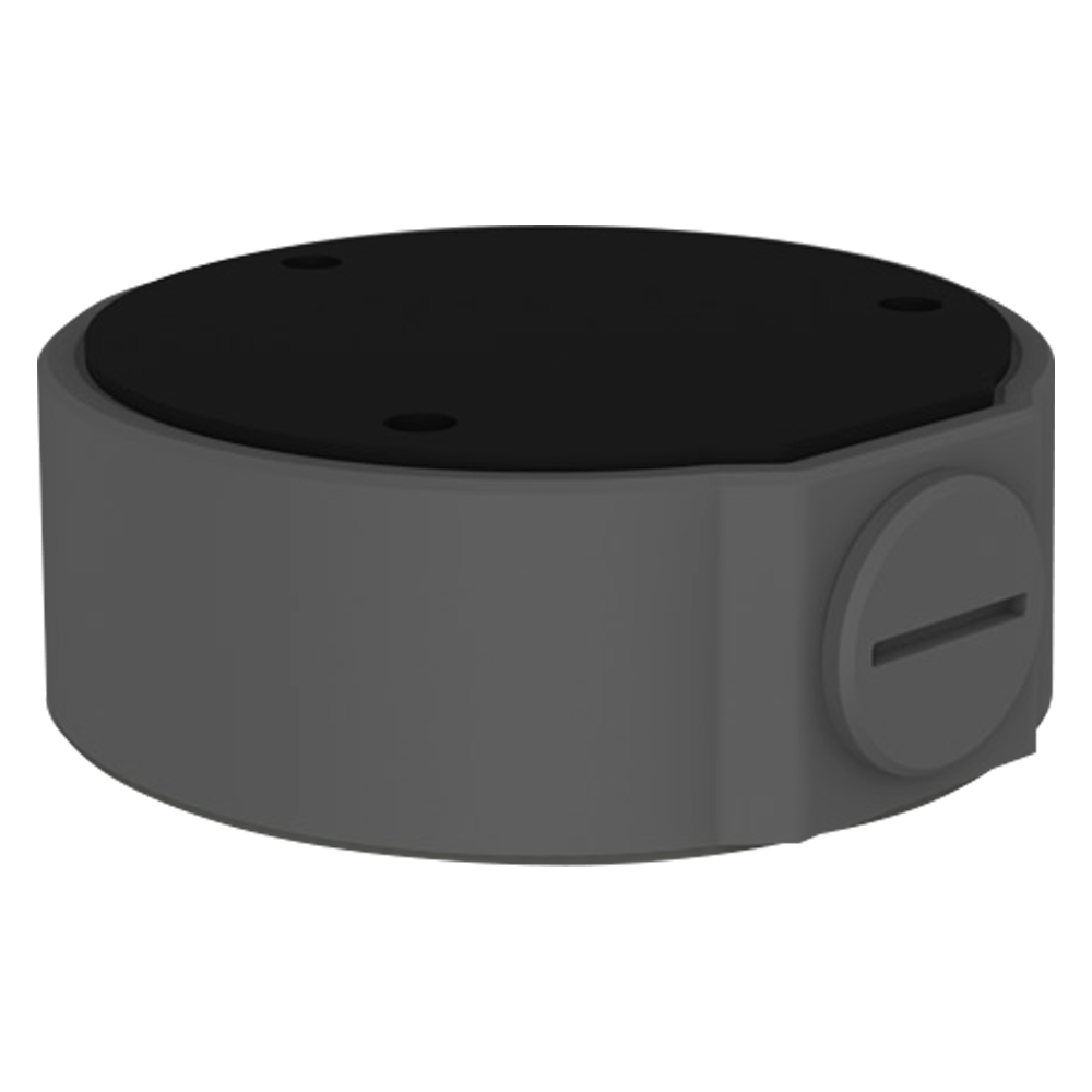 Scatola di giunzione - Per telecamere dome - Per esterni - Installazione a tetto o parete - Passacavo - Colore nero