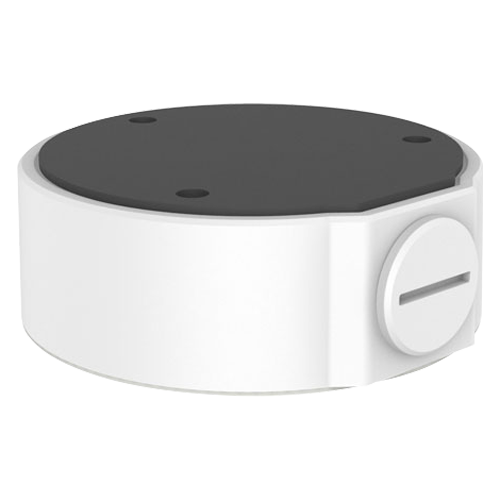 Scatola di giunzione - Per telecamere dome - Per esterni - Installazione a tetto o parete - Passacavo - Colore bianco