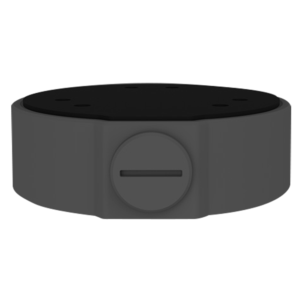 Scatola di giunzione - Per telecamere dome - Per esterni - Installazione a tetto o parete - Passacavo - Colore nero