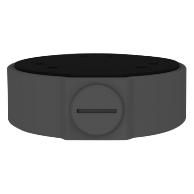 Scatola di giunzione - Per telecamere dome - Per esterni - Installazione a tetto o parete - Passacavo - Colore nero