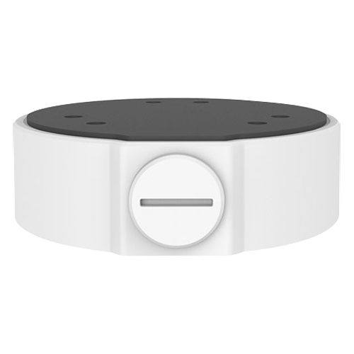 Scatola di giunzione - Per telecamere dome - Per esterni - Installazione a tetto o parete - Passacavo - Colore bianco