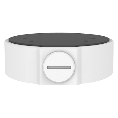 Scatola di giunzione - Per telecamere dome - Per esterni - Installazione a tetto o parete - Passacavo - Colore bianco