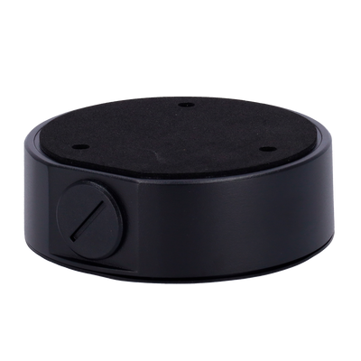 Scatola di giunzione - Per telecamere dome - Per esterni - Installazione a tetto o parete - Passacavo - Colore nero