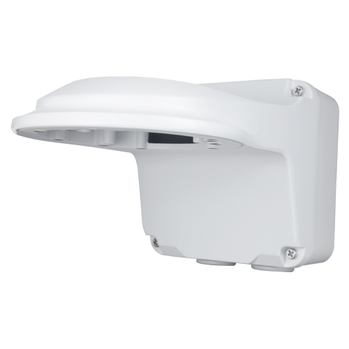 Staffa a parete - Scatola di giunzione - Adatto per esterni - Colore bianco - Compatibile con Uniview - Passacavo
