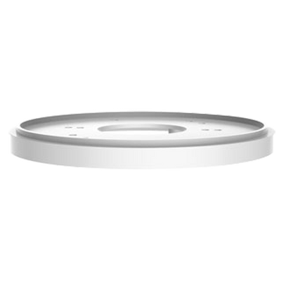 Adattatore - Per telecamere dome - Lega di alluminio - Colore bianco - Passacavo