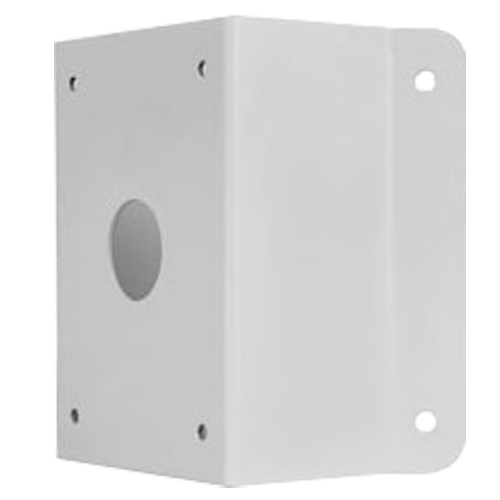 Staffe ad angolo - Per le telecamere UNIVIEW - Adatto per esterni - Colore bianco - Passacavo