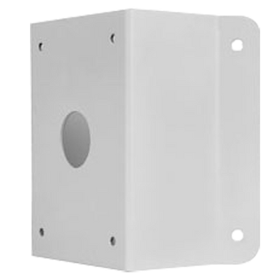 Staffe ad angolo - Per le telecamere UNIVIEW - Adatto per esterni - Colore bianco - Passacavo