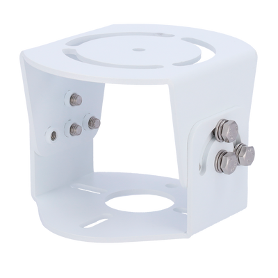 Staffa di montaggio a palo - Per telecamere 2D - Adatto per uso interno/esterno  - Colore bianco