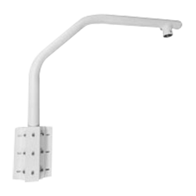 Supporto del cigno - Per dome motorizzate - Adatto per esterni - Colore bianco - Passacavo