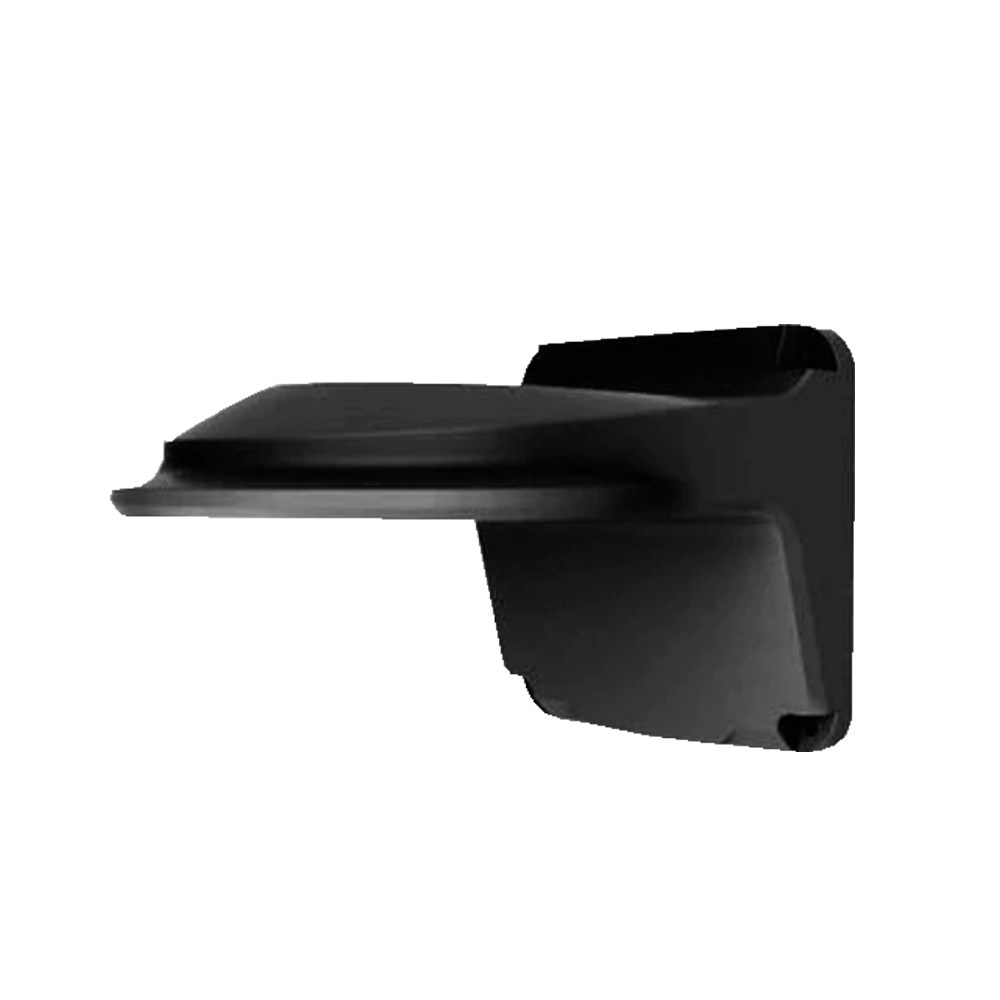 Staffa a parete - Per telecamere dome - Adatto per esterni - Colore nero - Passacavo