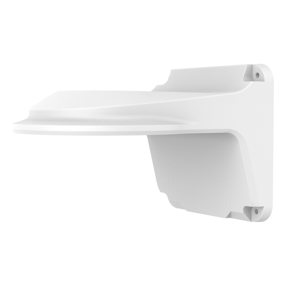Staffa a parete - Per telecamere dome - Adatto per esterni - Colore bianco - Passacavo - 126 mm (I) x 126 (H) x 188 (P) mm