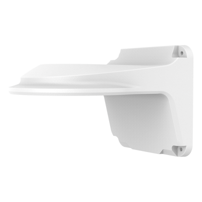 Staffa a parete - Per telecamere dome - Adatto per esterni - Colore bianco - Passacavo - 126 mm (I) x 126 (H) x 188 (P) mm