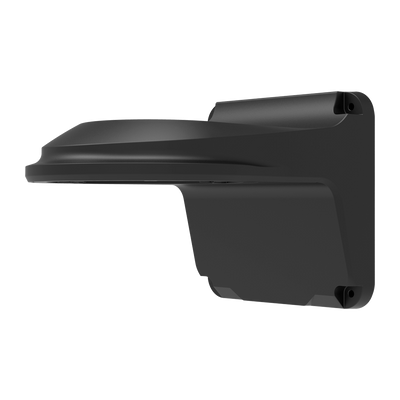 Staffa a parete - Per telecamere dome - Adatto per esterni - Colore nero - Passacavo