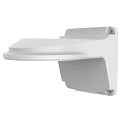 Staffa a parete - Per telecamere dome - Adatto per esterni - Colore bianco - Passacavo