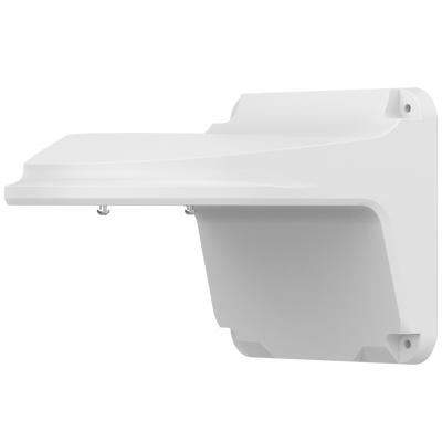 Staffa a parete - Per telecamere dome - Adatto per esterni - Colore bianco - Passacavo