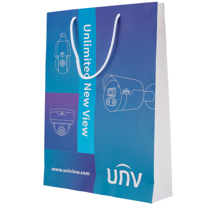 Uniarch - Shopper - Cartone laminato -  Colore blu/bianco