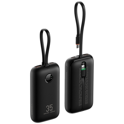 VEGER Power bank con display LCD - Capacità 10000mAh - Ingressi USB-C