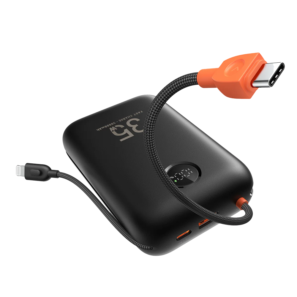 Veger Power Bank  - Capacidad 30000mAh - Entradas USB-C y Cable USB-C - Salidas USB-C