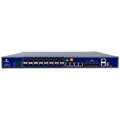 V-SOL 16 Puertos Pon Gpon OLT  - 4 Puertos RJ45 GE + 4 SFP+ (1GE/10GE) - Hasta 128 ONT por equipo - Distancia de transmisión hasta 20 km - Enrutamiento Capa 3 ( NAT