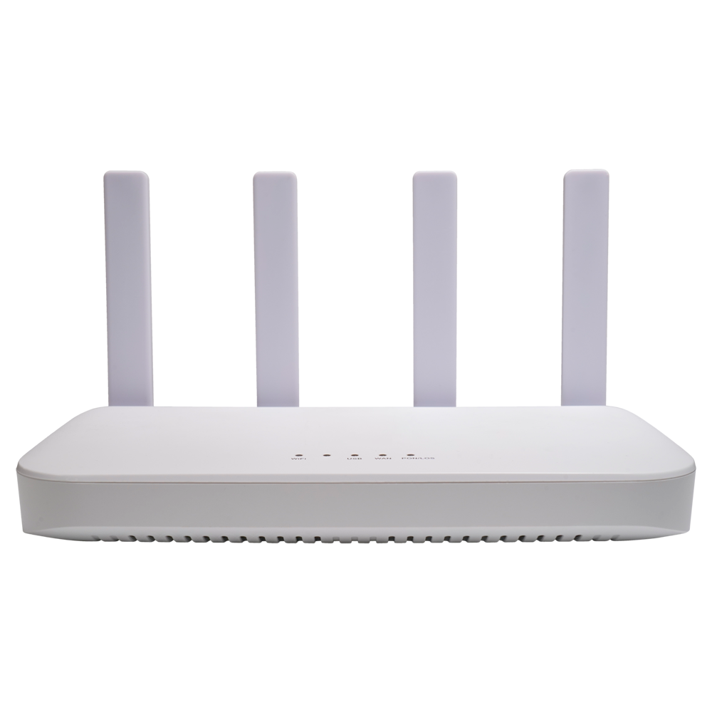 V-SOL Router ONT Wi-Fi 6 AX1500 - 1X PON  4x LAN RJ45 10/100/1000Mbps 1x USB3.0 - 802.11ac 2x2 dual band 2.4 e 5GHz  - Ideale per l'FTTH domestico e aziendale - Progettato per creare una rete Mesh completa