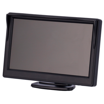 Monitor LCD 5&quot; Analógico - Streamax compatible - Conector M12 4pines y RCA - Alimentación 12V DC - Soporte regulable